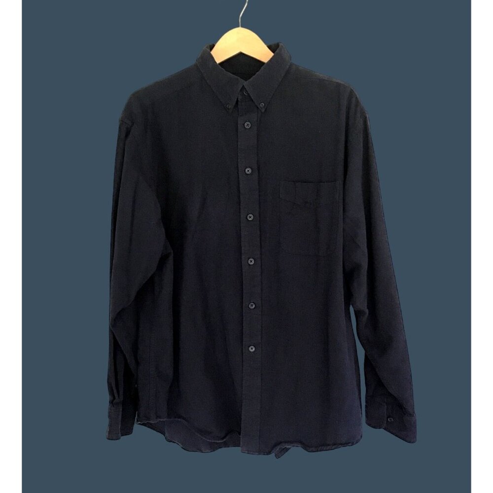 ROUNDTREE & YORKE CASUALS- MENS BLUE 100% COTTON BUTTON DOWN -SIZE X-LARGE